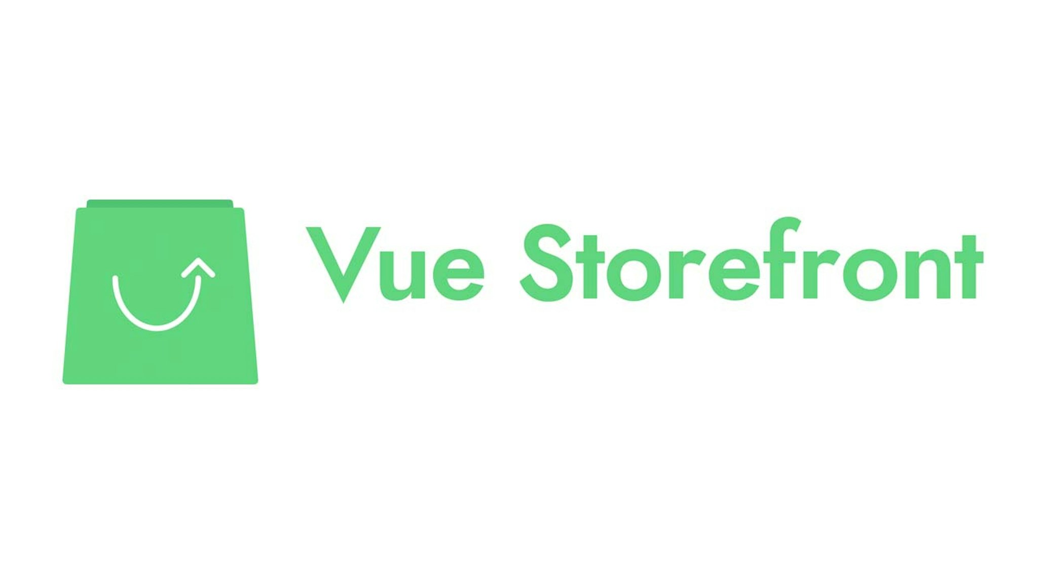 vue storefront logo in a white background